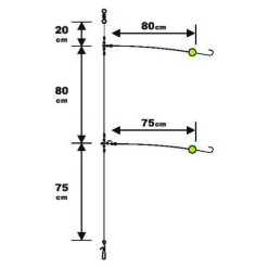 Sunset BDL Surfcasting RS Competition Special Long Distance Fluorocarbon Rig