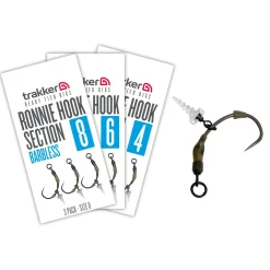 Trakker Ronnie Hook Section Barbless (3 Stuks)