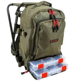 Ultimate Angler Backpack Chair (Incl. 2 Tackleboxen!)