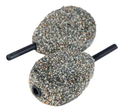 Ultimate Flat Pear Inline Dark Gravel Karperlood (2 stuks)