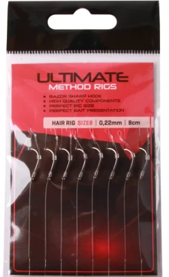 Ultimate Method Hair Rigs, 8 stuks