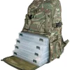 Ultimate Ultra Backpack Camo (Incl. 4 Tackleboxen & Raincover!)