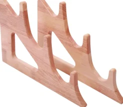 Ultimate Wooden Wall Rod Rack 3 Rods