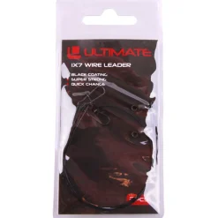 Ultimate 1x7 Steelwire Leader Black 30cm - 2pcs