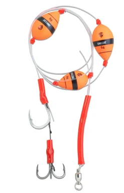 Uni Cat Weightless Bait GT-41 Meerval Rig 3/0 + 9/0 (48,4kg) (150cm)