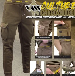 Vass Culture Fishing Cargo Jogger Khaki Green