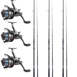 3x Catchmax Carper + 3x Catchmax 5000FR (Karperhengels + Vrijloopmolens)